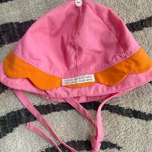 Pink and Orange Hat with Playful Design